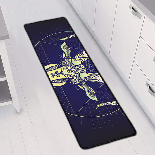 Astrological Capricorn Sign Print Long Kitchen Mat