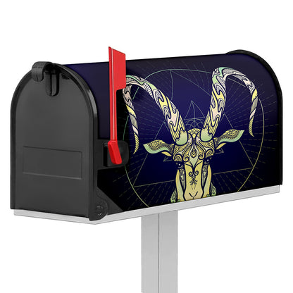 Astrological Capricorn Sign Print Mailbox Cover
