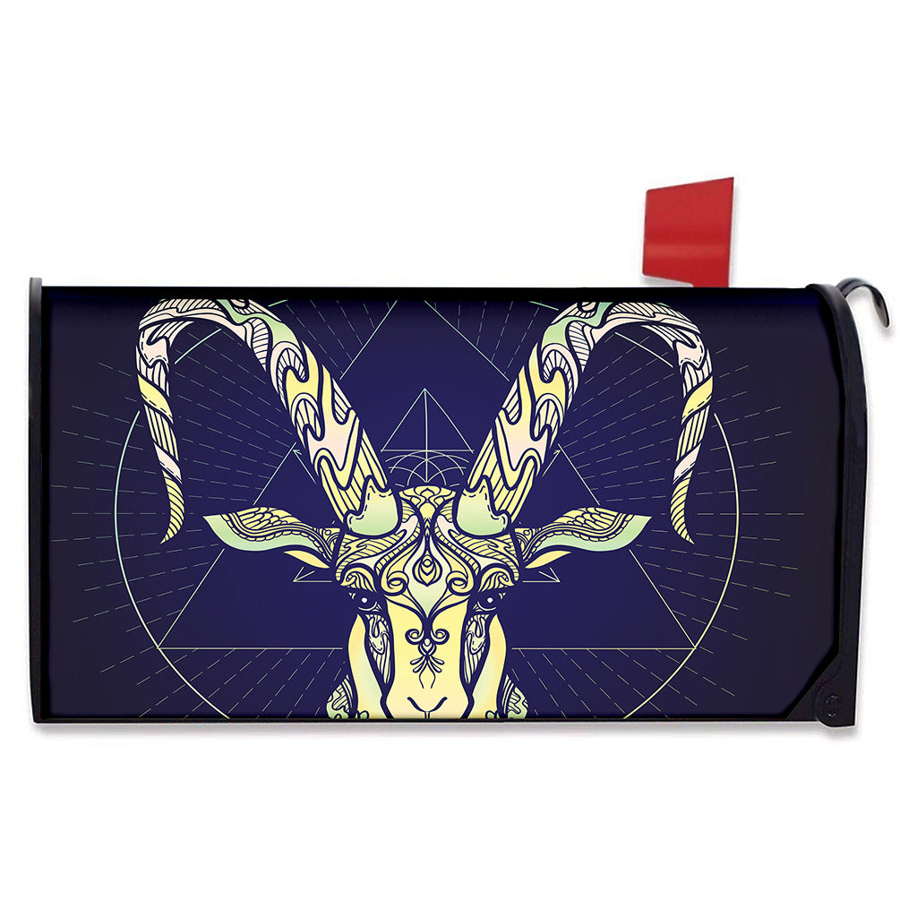 Astrological Capricorn Sign Print Mailbox Cover