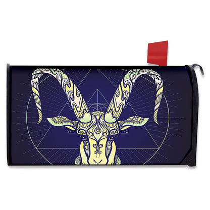 Astrological Capricorn Sign Print Mailbox Cover