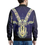 Astrological Capricorn Sign Print Men's Bomber Jacket