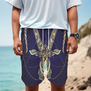 Astrological Capricorn Sign Print Men's Cargo Shorts