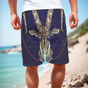 Astrological Capricorn Sign Print Men's Cargo Shorts