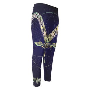 Astrological Capricorn Sign Print Men's Compression Pants