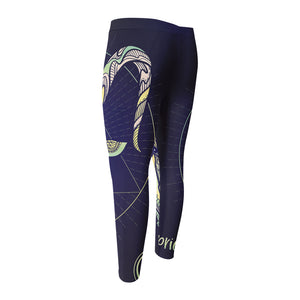 Astrological Capricorn Sign Print Men's Compression Pants