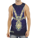 Astrological Capricorn Sign Print Men's Muscle Tank Top