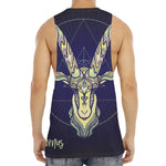 Astrological Capricorn Sign Print Men's Muscle Tank Top