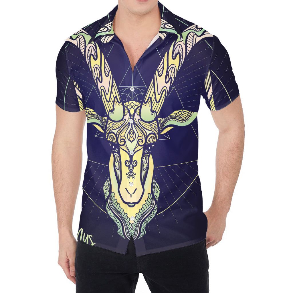 Astrological Capricorn Sign Print Men's Shirt