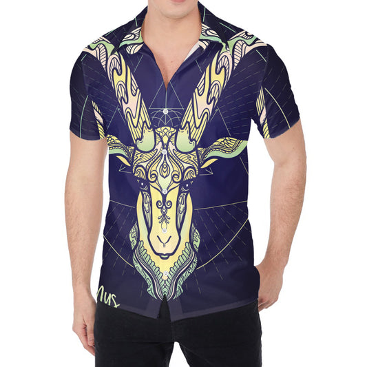 Astrological Capricorn Sign Print Men's Shirt