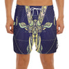 Astrological Capricorn Sign Print Men's Split Running Shorts