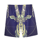 Astrological Capricorn Sign Print Men's Sports Shorts