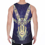 Astrological Capricorn Sign Print Men's Velvet Tank Top