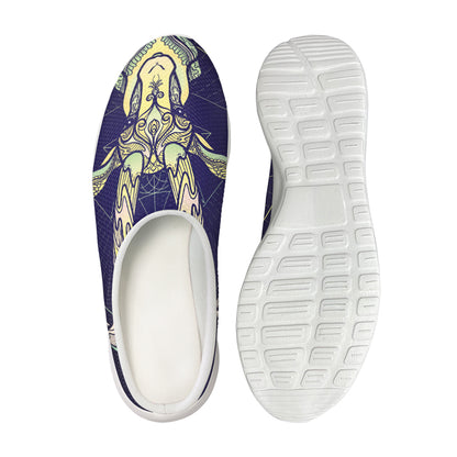 Astrological Capricorn Sign Print Mesh Casual Shoes