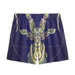 Astrological Capricorn Sign Print Mesh Shorts