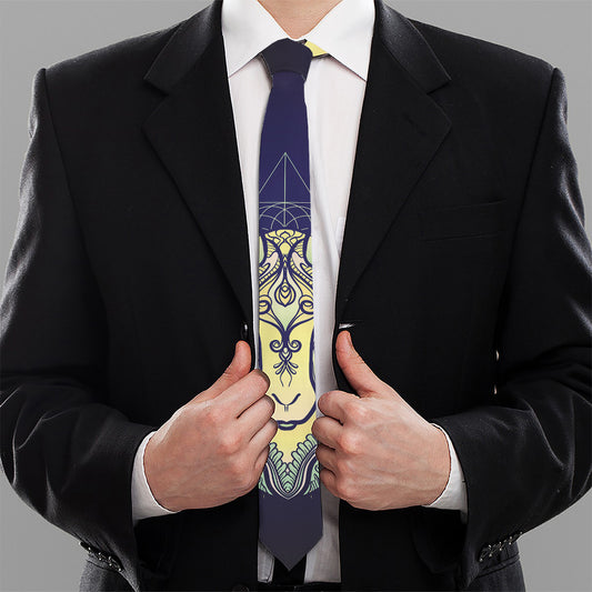Astrological Capricorn Sign Print Necktie
