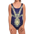 Astrological Capricorn Sign Print One Piece Swimsuit