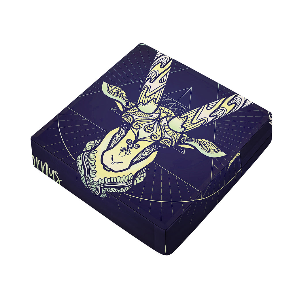 Astrological Capricorn Sign Print Outdoor Seat Cushion Cover