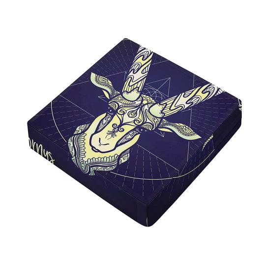 Astrological Capricorn Sign Print Outdoor Seat Cushion Cover