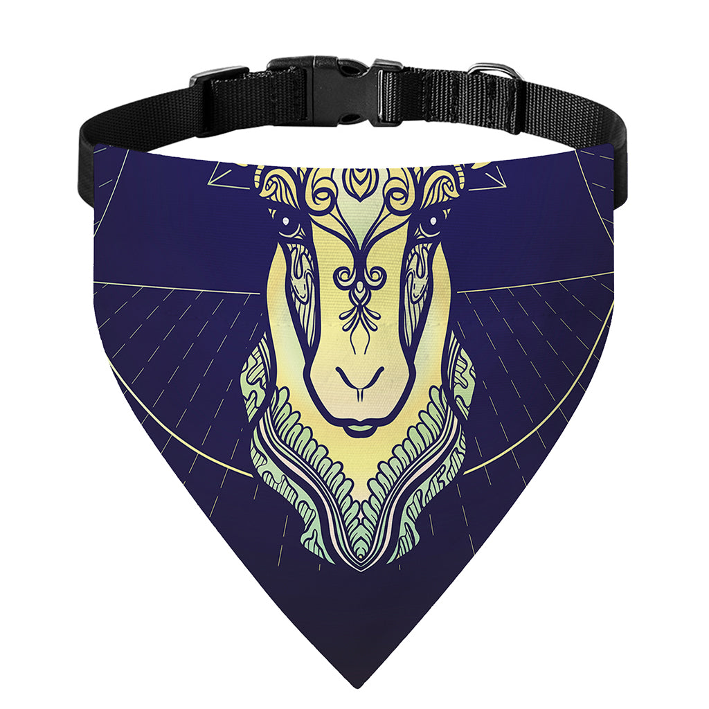 Astrological Capricorn Sign Print Over The Collar Dog Bandana