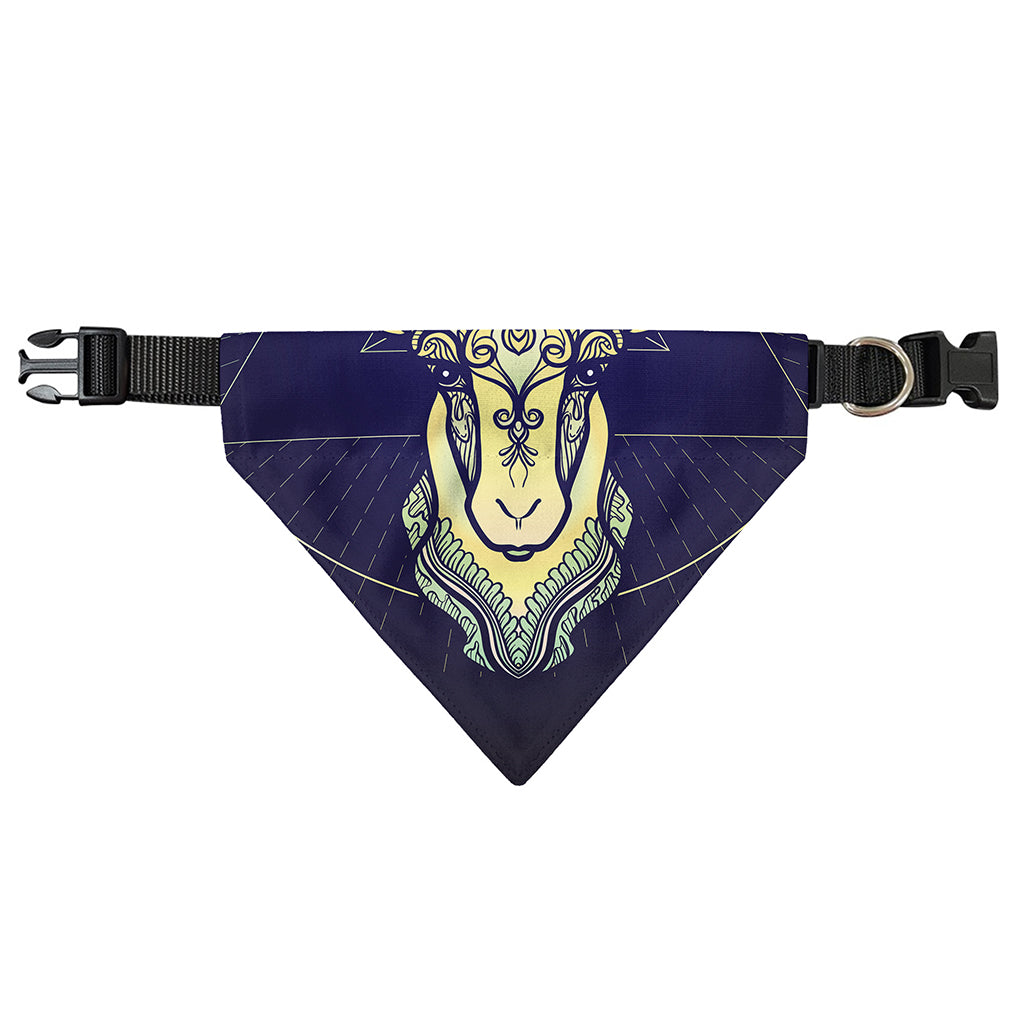 Astrological Capricorn Sign Print Over The Collar Dog Bandana
