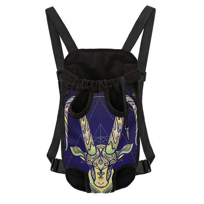 Astrological Capricorn Sign Print Pet Carrier Backpack