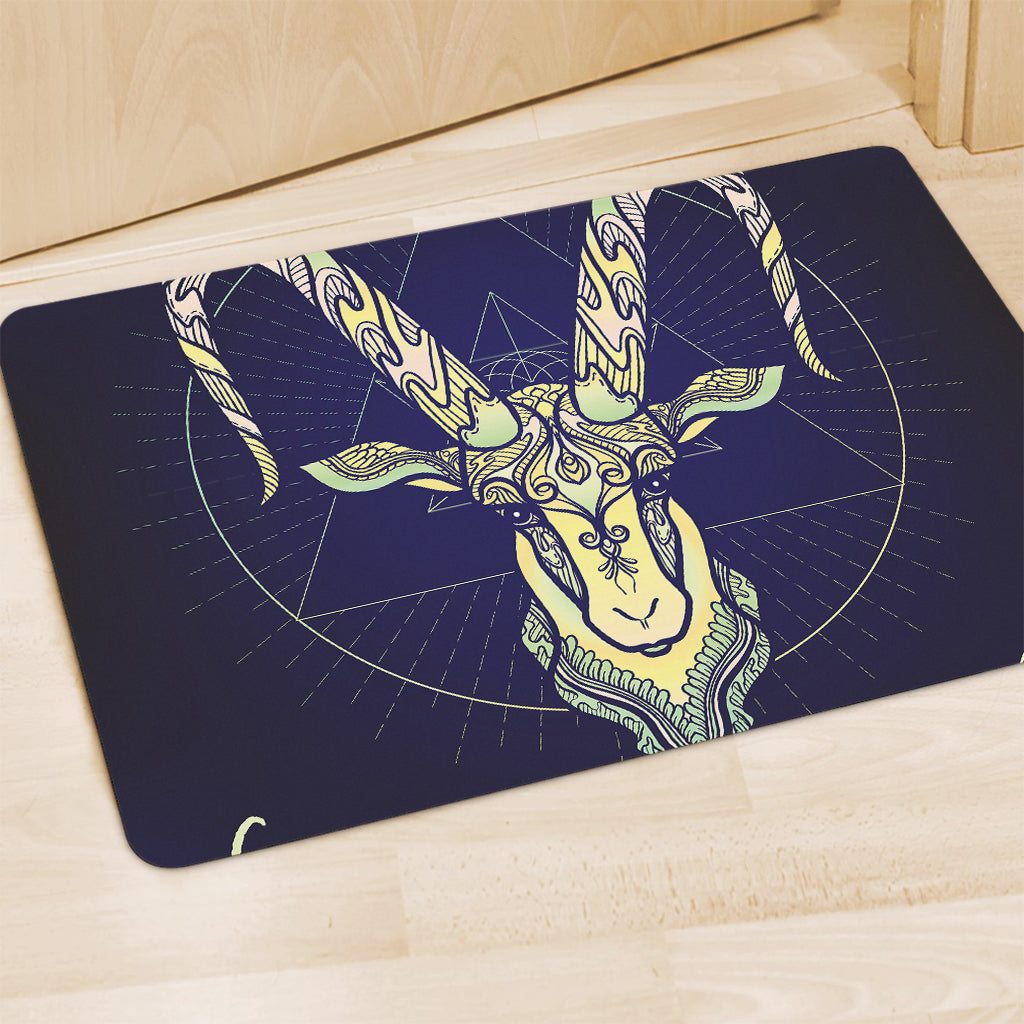 Astrological Capricorn Sign Print Polyester Doormat