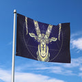 Astrological Capricorn Sign Print Polyester Flag