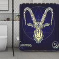 Astrological Capricorn Sign Print Polyester Shower Curtain