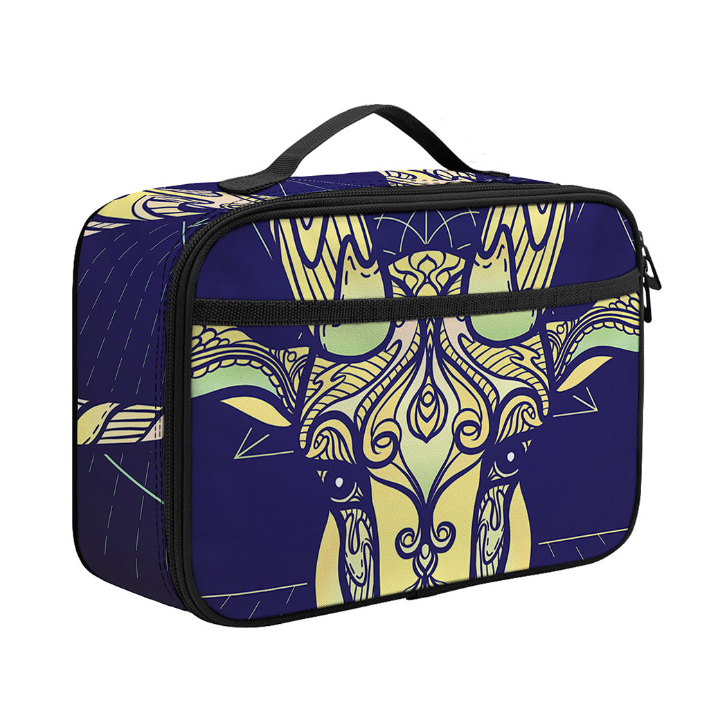 Astrological Capricorn Sign Print Portable Lunch Bag