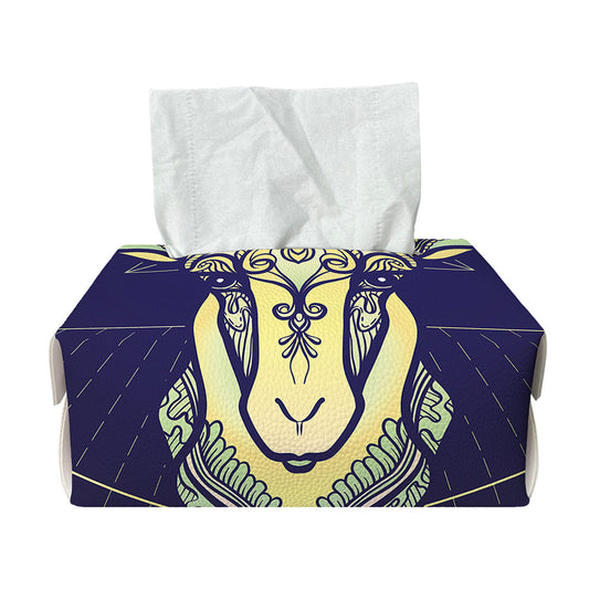 Astrological Capricorn Sign Print Rectangle Tissue Box Cover