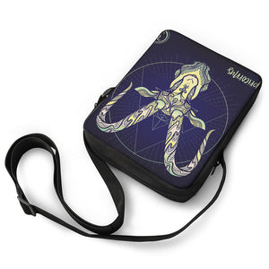 Astrological Capricorn Sign Print Rectangular Crossbody Bag