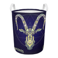 Astrological Capricorn Sign Print Round Laundry Basket