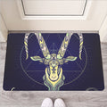 Astrological Capricorn Sign Print Rubber Doormat