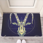 Astrological Capricorn Sign Print Rubber Doormat