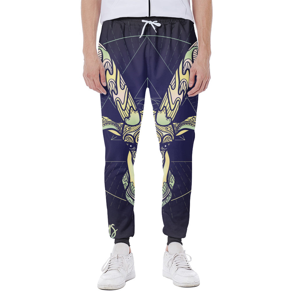 Astrological Capricorn Sign Print Scuba Joggers