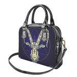 Astrological Capricorn Sign Print Shoulder Handbag