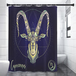 Astrological Capricorn Sign Print Shower Curtain