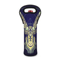 Astrological Capricorn Sign Print Single Neoprene Wine Tote