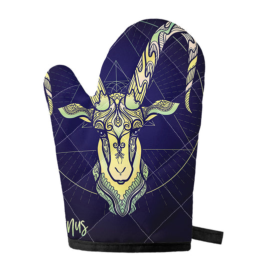 Astrological Capricorn Sign Print Single Oven Mitt