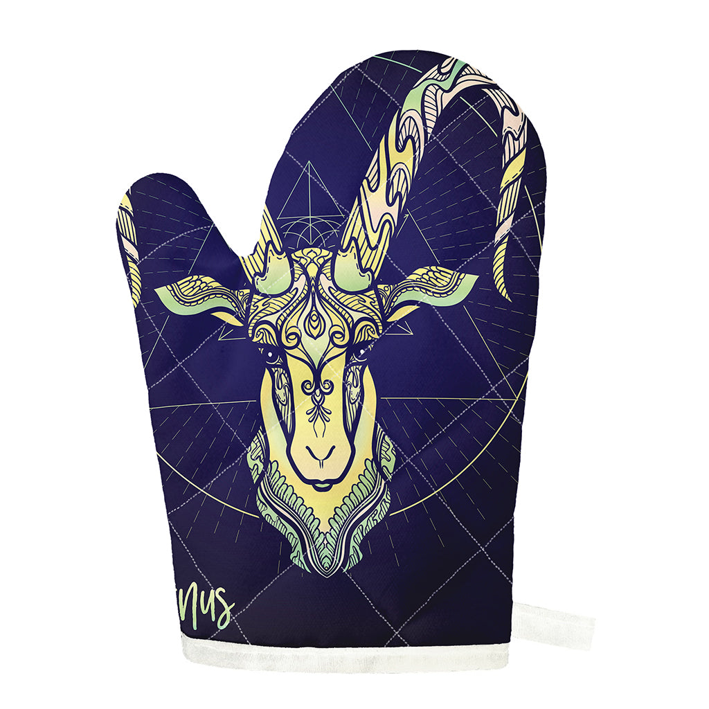Astrological Capricorn Sign Print Single Oven Mitt