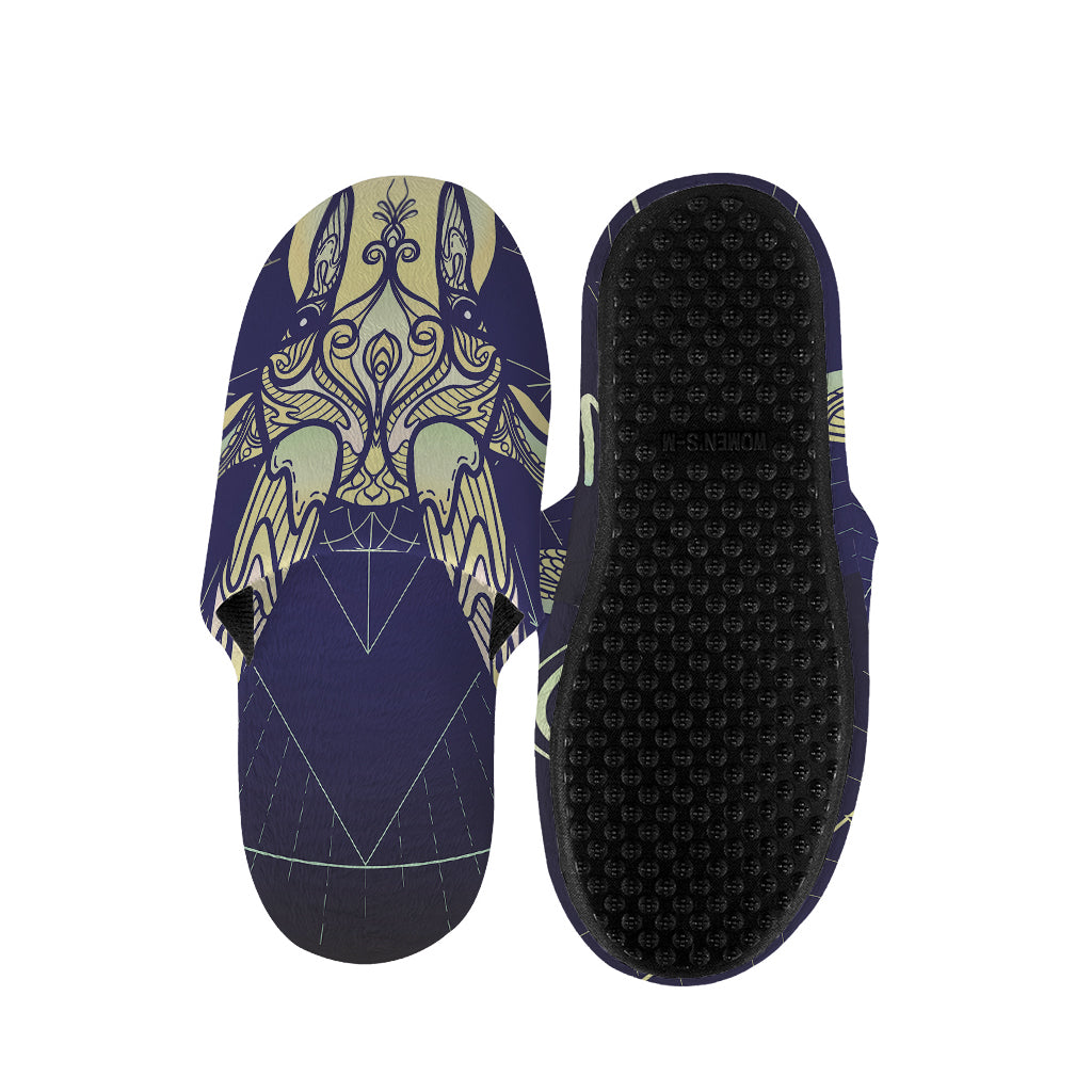 Astrological Capricorn Sign Print Slippers