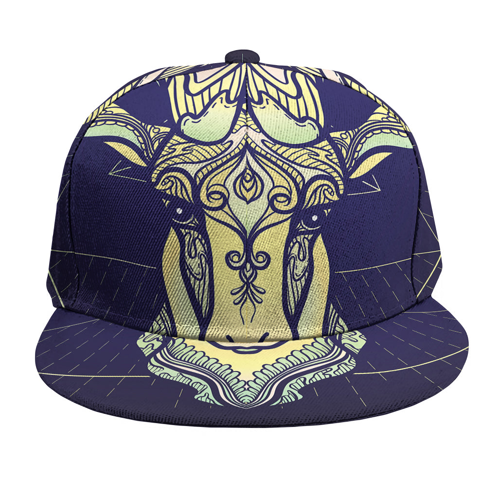 Astrological Capricorn Sign Print Snapback Cap