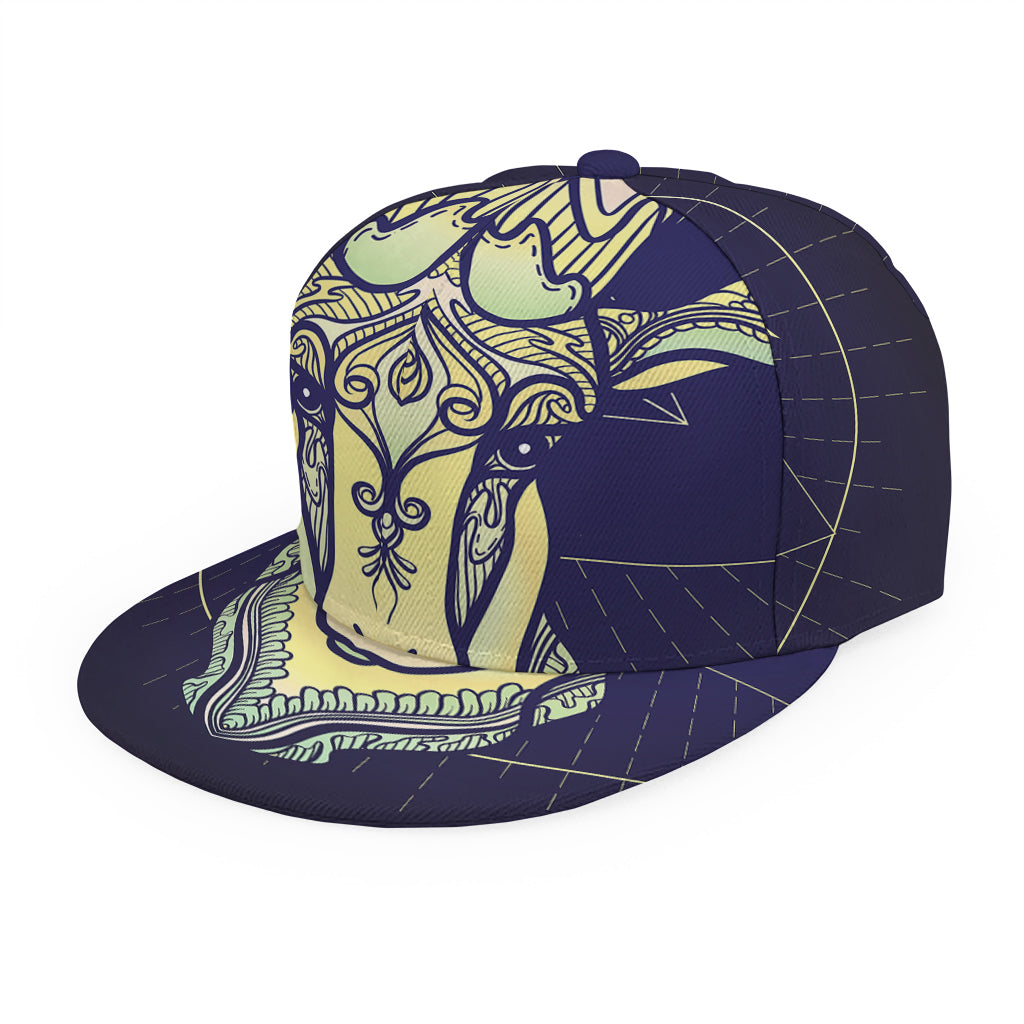 Astrological Capricorn Sign Print Snapback Cap