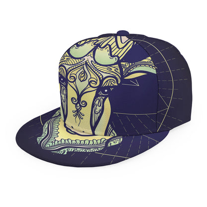 Astrological Capricorn Sign Print Snapback Cap