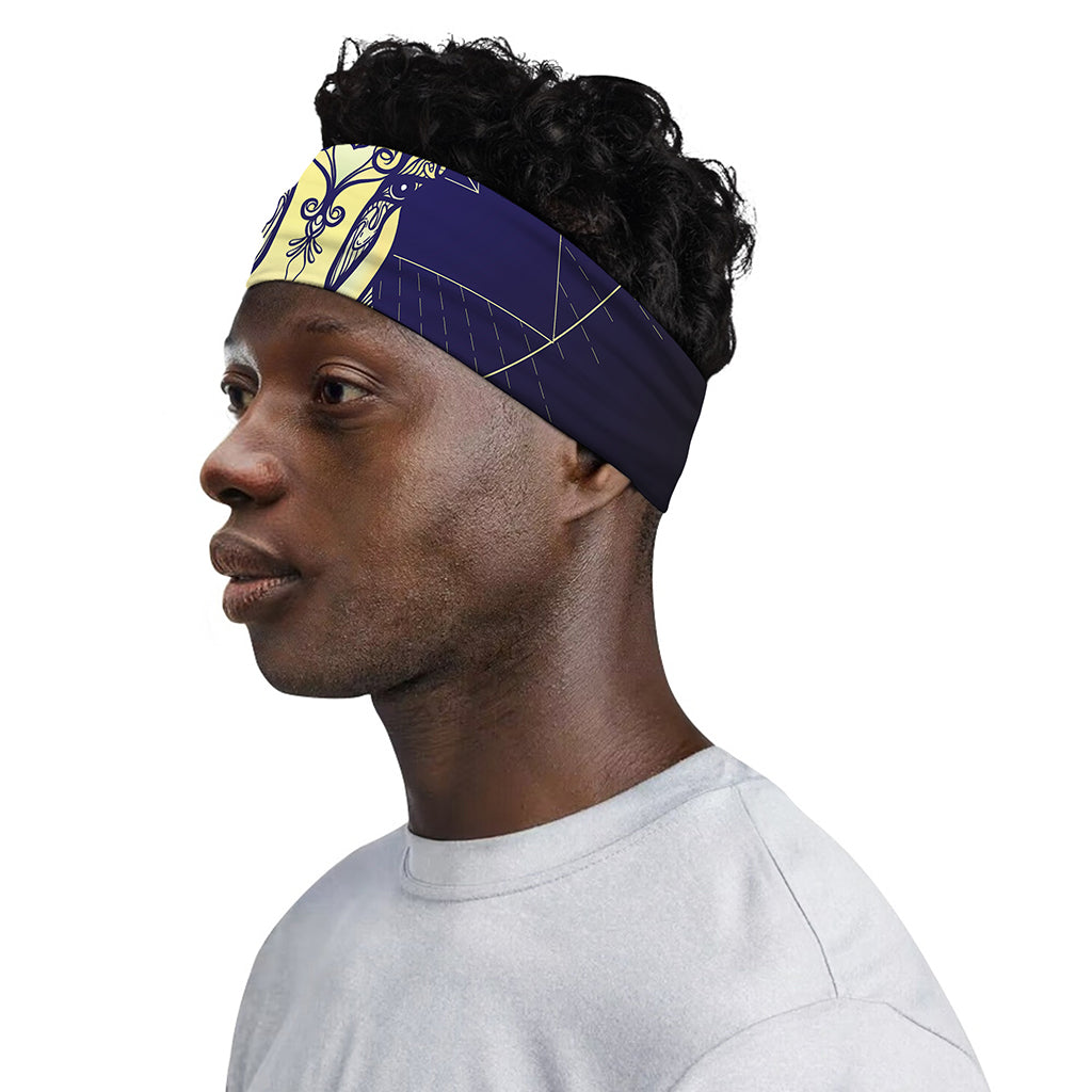 Astrological Capricorn Sign Print Sports Headband