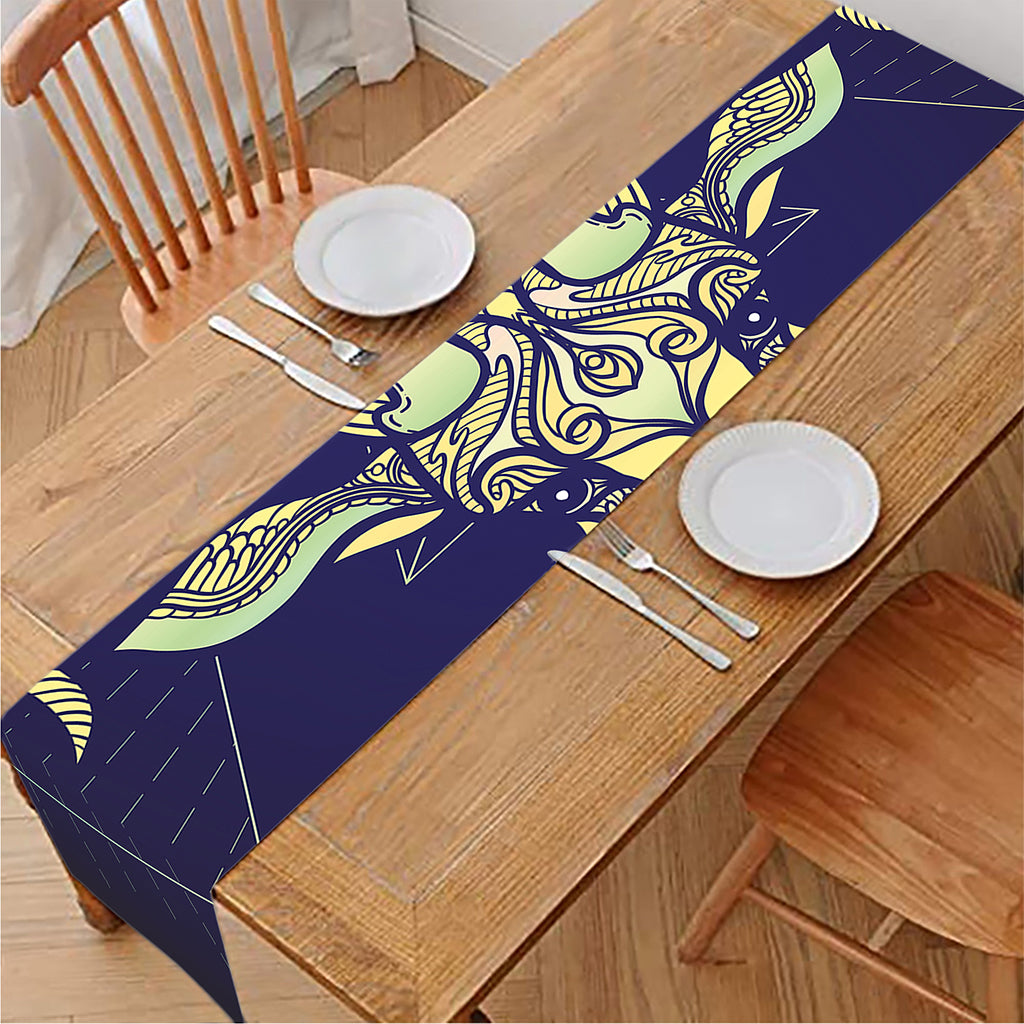 Astrological Capricorn Sign Print Table Runner