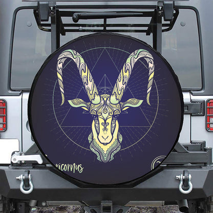 Astrological Capricorn Sign Print Tire Cover