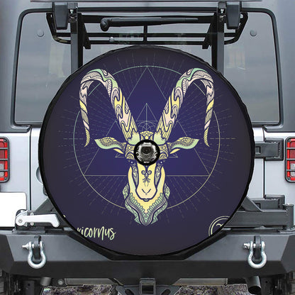 Astrological Capricorn Sign Print Tire Cover With Camera Hole
