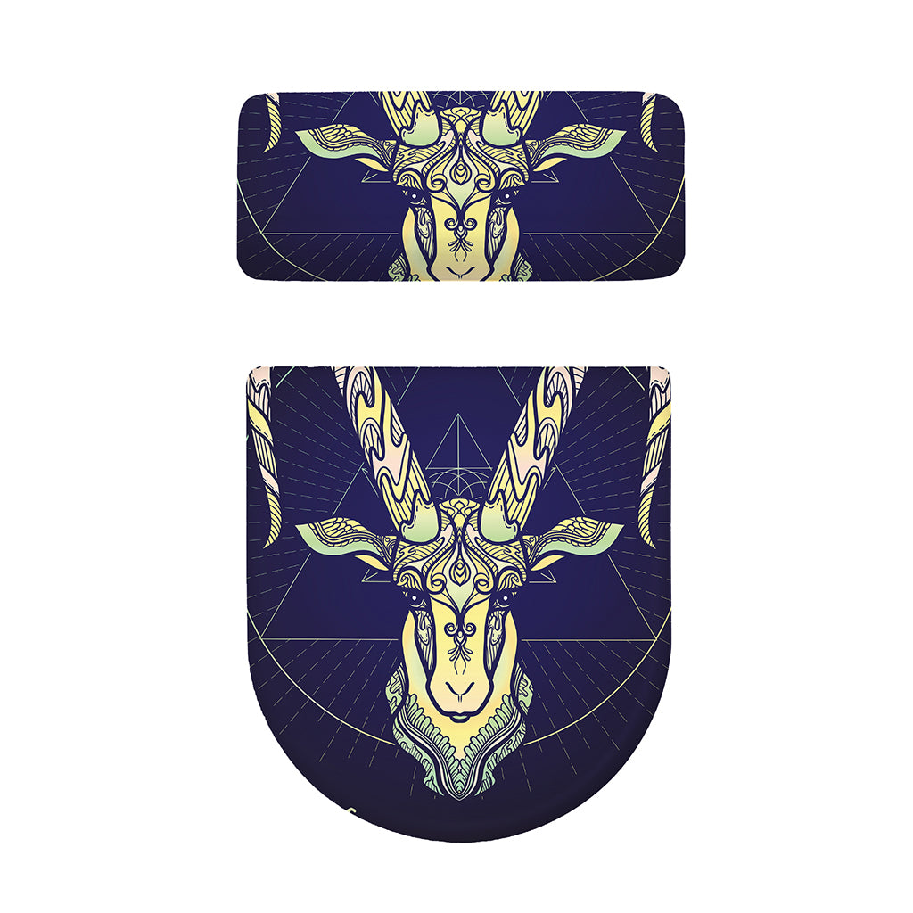 Astrological Capricorn Sign Print Toilet Lid And Tank Cover Set