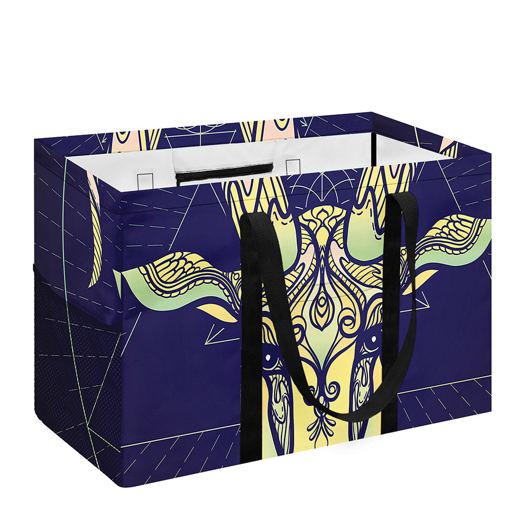Astrological Capricorn Sign Print Utility Tote Bag